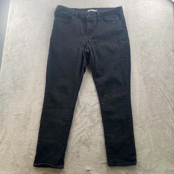 Levi's Mens 311 Shaping Skinny Jeans Size 33 Black Denim Classic Casual Travel - Picture 14 of 15